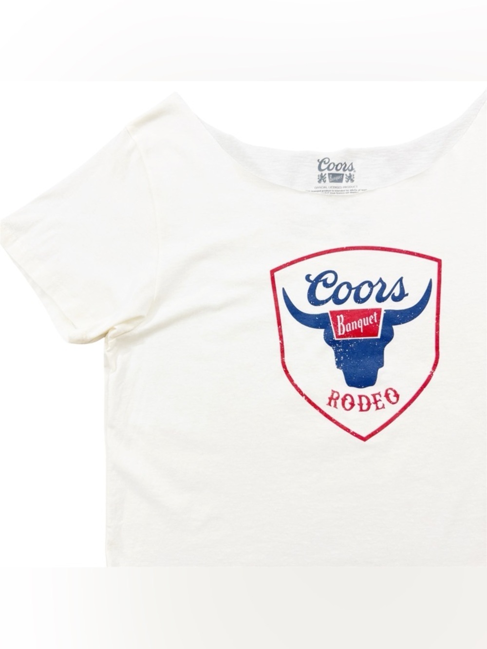 NWT Coors Rodeo Off The Shoulder Graphic Tee XL